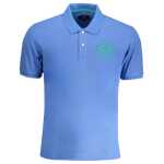 La Martina Light Blue Cotton Men Polo Shirt