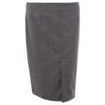 Lardini Chic Gray Wool Pencil Skirt 6