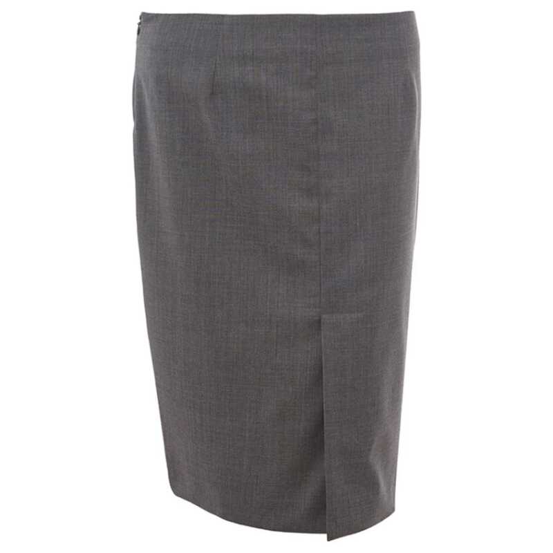 Lardini Chic Gray Wool Pencil Skirt, theFeinheit