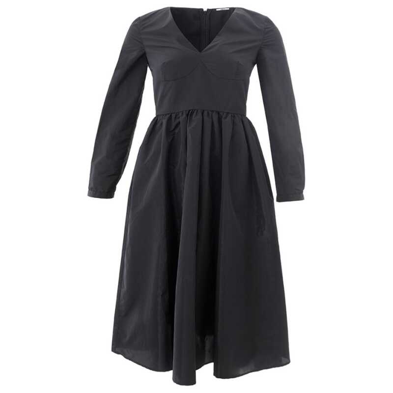 Lardini Elegant Black Polyester Dress, theFeinheit