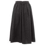 Lardini Elegant Black Polyethylene Midi Skirt 6