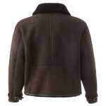 Lardini Elegant Montone Leather Brown Jacket