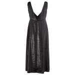 Lardini Elegant Polyester Black Dress