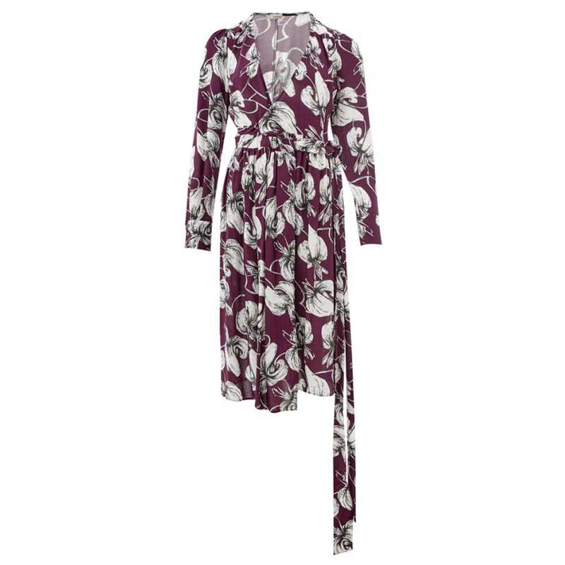 Lardini Elegant Purple Viscose Dress, theFeinheit