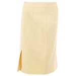 Lardini Elegant Yellow Viscose Skirt For Women 6