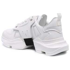 Les Hommes White Calfskin Men Sneaker 3