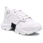 Les Hommes White Calfskin Men Sneaker 4