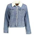 Levi Blue Cotton Jackets Coat