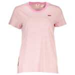Levi Pink Cotton Women T Shirt 2
