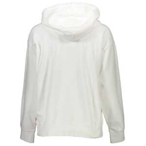 Levi White Cotton Unisex Sweatshirt