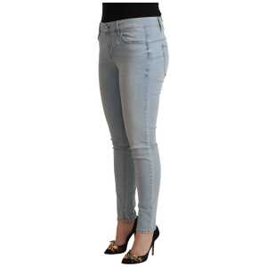Liu Jo Light Blue Mid Waist Skinny Denim