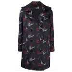 Love Moschino Black Polyester Women Coat 5