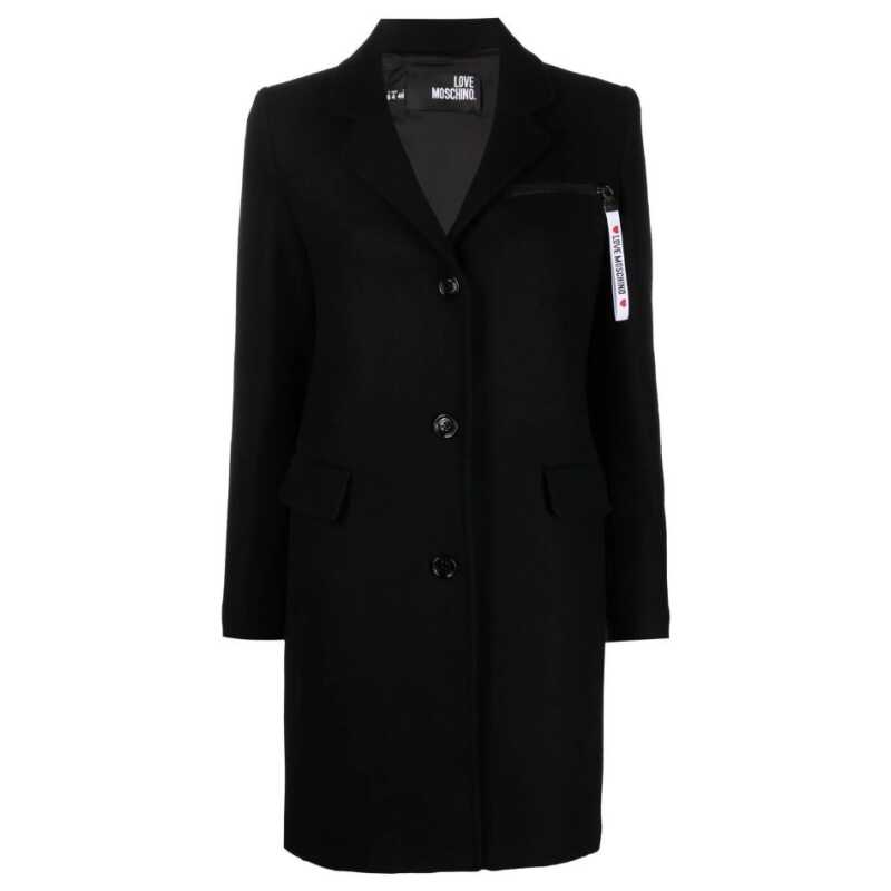 Love Moschino Black Wool Jackets &amp; Coat, theFeinheit