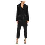 Love Moschino Black Wool Women Coat