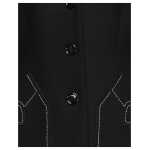 Love Moschino Black Wool Women Coat 2