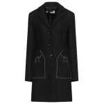 Love Moschino Black Wool Women Coat 4