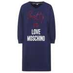 Love Moschino Blue Cotton Women Dress 3