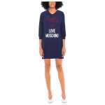 Love Moschino Blue Cotton Women Dress 4