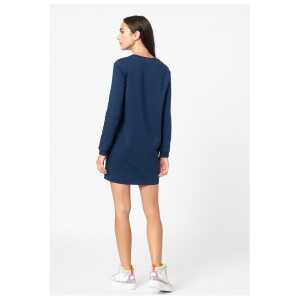 Love Moschino Blue Cotton Women Dress 5