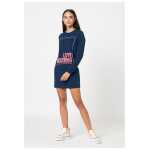 Love Moschino Blue Cotton Women Dress 6