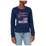 Love Moschino Blue Cotton Women Sweater 4