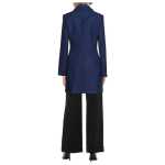 Love Moschino Blue Wool Women Coat 2
