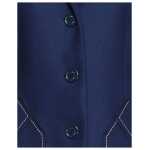 Love Moschino Blue Wool Women Coat 3