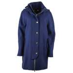 Love Moschino Blue Wool Women Coat 6
