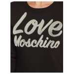 Love Moschino Chic Embossed Logo Cotton Blend Dress 2