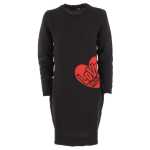Love Moschino Chic Heart Pattern Knit Wool Blend Dress 2