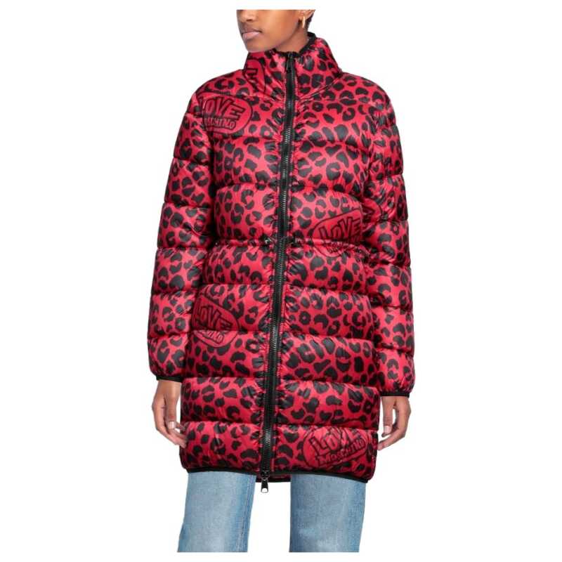 Love Moschino Chic Leopard Print Long Down Jacket, theFeinheit