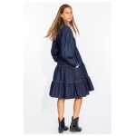 Love Moschino Elegant Dark Blue Denim Flare Dress 2