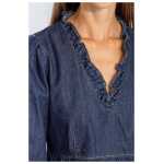 Love Moschino Elegant Dark Blue Denim Flare Dress 5