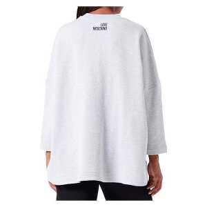 Love Moschino Gray Cotton Women Sweatshirt