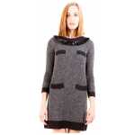 Love Moschino Gray Wool Dress