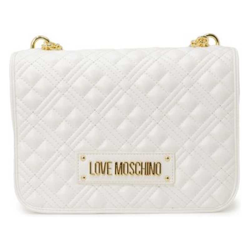 Love Moschino White Polyethylene Handbag, theFeinheit