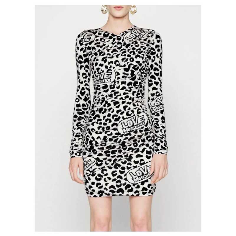 Love Moschino White Viscose Women Dress, theFeinheit