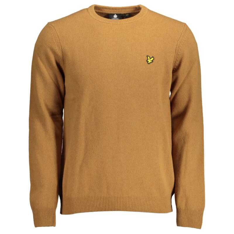 Lyle &amp; Scott Brown Wool Men Sweater, theFeinheit