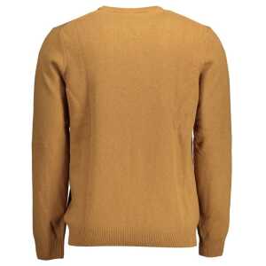Lyle Scott Brown Wool Men Sweater