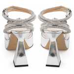 Mach Mach Elegant Silver Leather Platforms 2