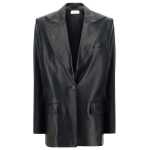 Magda Butrym Leather Blazer Jacket