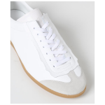 Maison Margiela Low Featherlight Leather And Suede Sneakers 4