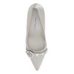 Manolo Blahnik Asapump Satin Pumps 4