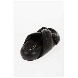 Marni Padded Leather Sadals With Braided Band 2