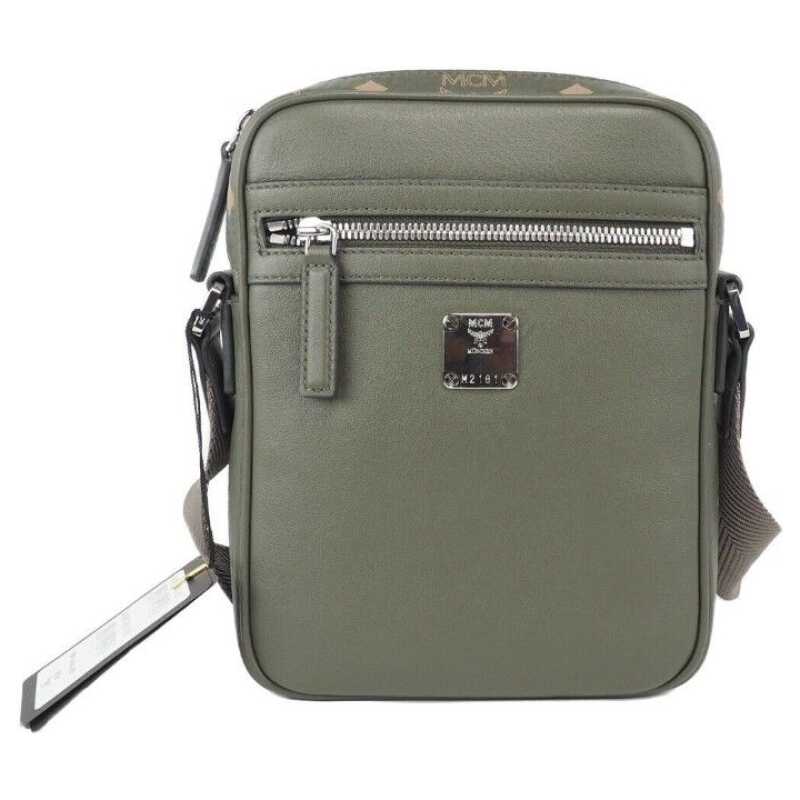 MCM Klassik Mini Sea Turtle Visetos Mixed Leather Multifunction Crossbody Bag Green, theFeinheit