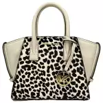 Michael Kors Avril Xs Cream Cheetah Satchel Crossbody Bag Purse