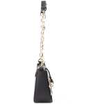 Michael Kors Carmen Small Black Haircalf Pouchette Shoulder Crossbody Bag