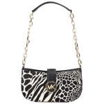 Michael Kors Carmen Small Black Haircalf Pouchette Shoulder Crossbody Bag 3