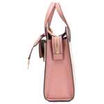 Michael Kors Cece Small Pink Pvc North South Flap Tote Crossbody Bag Purse