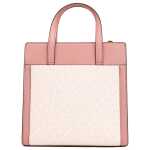Michael Kors Cece Small Pink Pvc North South Flap Tote Crossbody Bag Purse 2
